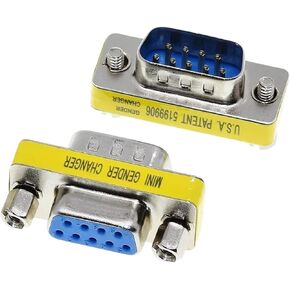 Male to Female | Db9 9Pin Male to Male/Female to Female/Male to Female Mini Gender Changer Adapter Rs232 Serial Plug Com Connector New 2026 High for Reliable Electronic Component