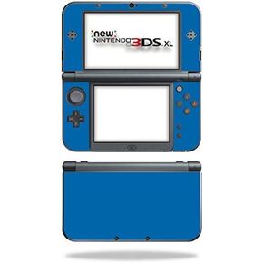 MightySkins Skin Compatible with Nintendo New 3DS XL (2015) - Solid Blue | Protective, Durable, and Unique Vinyl Decal wrap Cover | Easy to Apply, Remove, and Change Styles | Made in The USA