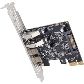 PCIe to USB and Type C Expansion Card, Improve Work Efficiency PCIe Expansion Card for Desktop PC