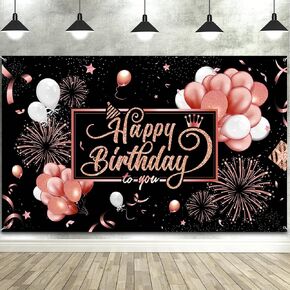 Blulu عيد ميلاد سعيد خلفية لافتة لافتة ملصق كبير من القماش اللامع بالون الألعاب النارية علامة عيد ميلاد صورة خلفية خلفية لمستلزمات تزيين حفلات أعياد الميلاد، 72.8 × 43.3 بوصة (أسود وأرجواني) in Kuwait