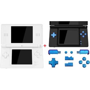 eXtremeRate White Replacement Full Housing Shell Buttons + Chameleon Buttons for Nintendo DS Lite - Console NOT Included