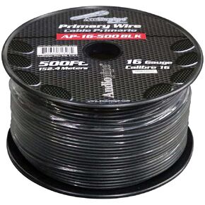 Audiopipe AP16500BK 16 Gauge 500ft Primary Wire Black