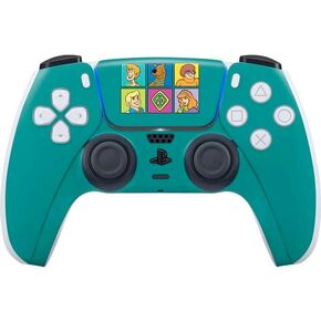 Skinit Decal Gaming Skin Compatible with PS5 Controller - Officially Licensed Scooby Doo vs Monsters Design