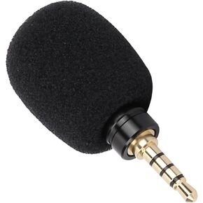 Aramox Mini Microphone with 3.5mm Jack, Portable, High Sensitivity for Recording Pens and Tablets (3.5 Four-Pole Mono Direct Plug)