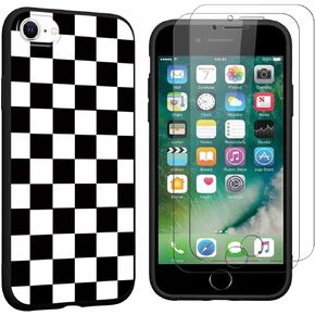 Case Case Print Print for iPhone 15 Pro 6.1 "مع حامية شاشة مقسمة 2 حزمة ، تصميم نمط من نمط النمر لطيف TPU Soft Clear Protection Funda for Women ، White