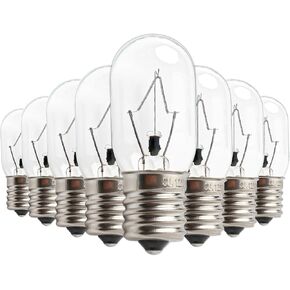 Microwave Oven Bulbs - Model 8206232A, 125V 40W E17 Base - Ideal for Under Hood, Lava Lamps, Salt Lamps - Compatible with Part Numbers 1890433, 8206232, AP4512653 (Pack 8)