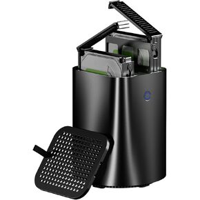 R1 Intel N150 Mini PC 4C/4T,Support 44T(2 * 22T) 2-Bay Storage, 3-in-1 Mini PC 16GB DDR4 512G NVME SSD Windows WiFi 6 Dual 2.5G LAN Soft Router HTPC(Black)