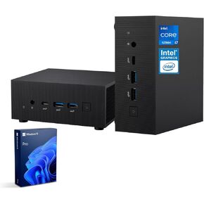 ASUS ExpertCenter PN64 Business Mini Desktop, 14-Core Intel i7-12700H Processor, 64GB DDR5 RAM, 1TB SSD, Support 4-Display 4K, HDMI, DP, Type-C, RJ-45, Wi-Fi 6E, Windows 11 Pro, Black