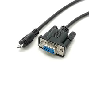 Micro-USB Male to D-Sub 9 Pin Female Straight Connector with Serial Cable 1.5M