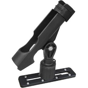 Kayak Fishing Rod Holder , Fishing Boat Rods Holder with T-Shaped Screw, 360° Adjustable Kayak Fishing Pole Holder Mounted Track or Kayak,