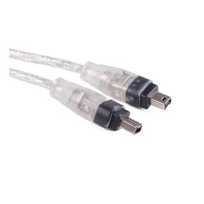 4P 4 Pin to 4 Pin IE-EE 1394 Ports Compatible with IL-Ink Adapter Cable 4Pin to Firewire Cable DV/DCR Camera Defination Cord Cable 5ft