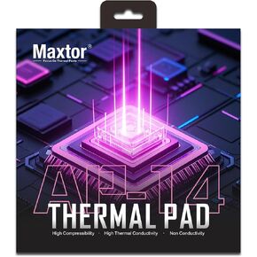 Maxtor Thermal Pad 16.8 W/mK,120x120x3.0mm（1pcs）,Thermal Pads for GPU/CPU/LED/Cooler,Excellent Heat Conduction，High Temperature Resistance (120 * 120 * 2.0mm（1pcs）)