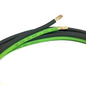 25 قدمًا صحيحًا 10 Gauge AWG OFC سلك مكبر صوت أخضر/أسود سيارة هوم الصوت