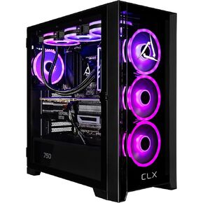 CLX Set Gaming PC - Intel Core I9 14900KF 3.2GHz ، GeForce RTX 5080 ، 2TB NVME M.2 SSD ، 32GB DDR5 RGB MEMIMENT ، 360 مم AIO ، WIFI ، Windows 11 Home ، Black ، Black