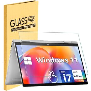 واقي شاشة زجاجي Mubuy-GOL من أجل HP Envy X360 2-in-1 14 "كمبيوتر محمول (14Z-FA/14T-FC) ، فيلم مضاد للخلط مقاوم الصلابة 9H ، متوافق مع HP Envy X360 Convertible