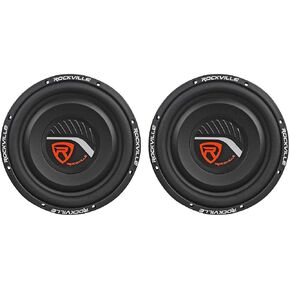 2 Rockville W12T4S2 12" Shallow Mount 1400w Car Subwoofers, CEA Compliant, 2-Ohm