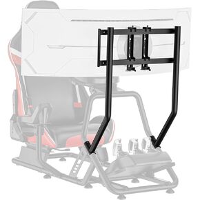ARES WING TV Mount Designed for GRS1001 Racing Simulator Cockpit, Sim Racing Monitor Stand for Racing Games, Compatible with 32"-50" Monitors, Up to VESA 400x200, Black