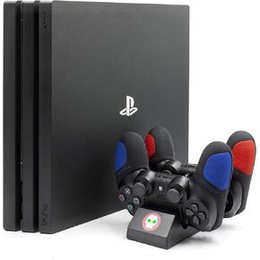 PS4 Controller Charger, PlayStation 4 Games Dualshock 4 Fast Dock Charger Stand Holder for PS4, PS4 Slim, PS4 Pro Controller