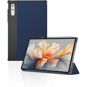 for Lenovo Yoga Tab Plus/Yoga Pad Pro 12.7" Tablet Case 2025,BOVGAC Ultra Slim PU Leather Folding Protective Cover Case with Adjustable Soft TPU Back Shell Full Protection Scratch Resistant (Green)