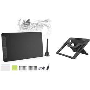 VEIKK VK1060PRO V2 Drawing Tablet 10x6 Inch Graphics Tablet with Battery-Free Pen and 8192 Professional Levels Pressure with Stand
