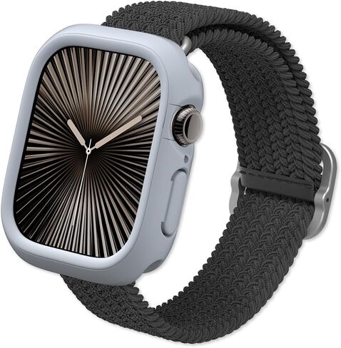RHINOSHIELD Bumper Case Compatible with Apple Watch Series 10-42mm | Slim Protective Cover - Lightweight, Shock Absorbent, Non-Slip - Classic White in Saudi Arabia