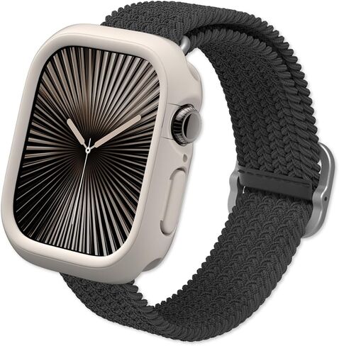 RHINOSHIELD Bumper Case Compatible with Apple Watch Series 10-42mm | Slim Protective Cover - Lightweight, Shock Absorbent, Non-Slip - Classic White in Saudi Arabia