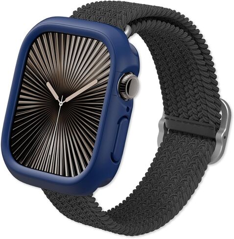 RHINOSHIELD Bumper Case Compatible with Apple Watch Series 10-42mm | Slim Protective Cover - Lightweight, Shock Absorbent, Non-Slip - Classic White in Saudi Arabia