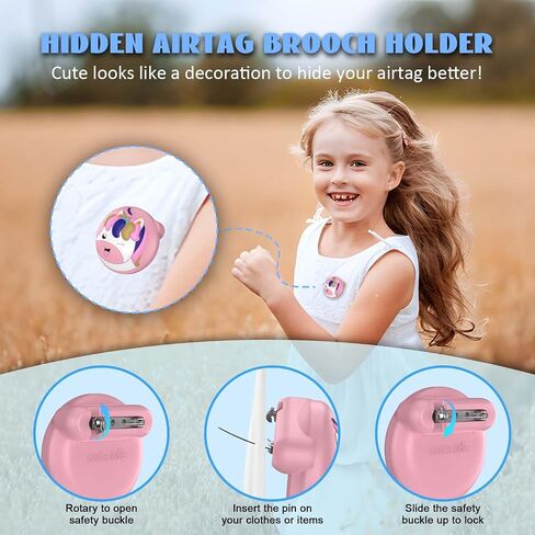 4 Pack for AirTag Holder with Pin, Soft Silicone Cute Air tag Holder for Kids Hidden Airtag Case Waterproof airtag Accessories for Child, Elderly, Pets Collar, Clothes, Shoe, Backpack in Saudi Arabia