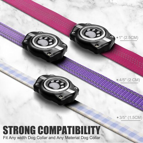 AirTag Dog Collar Holder, 100% Waterproof Air Tag Mount, Pet AirTag Holder for Dogs & Cat Collars, Ultra-Durable Dog Collar AirTag Holder - Fits All Width Collars (Reflective,1 Pack) in Saudi Arabia