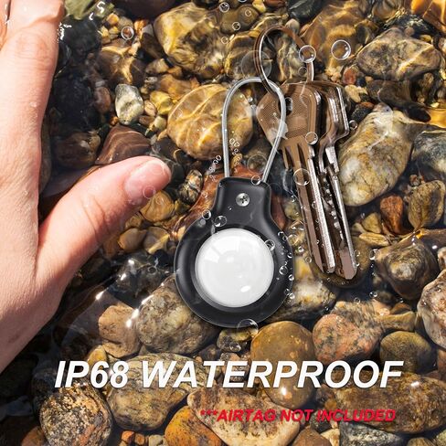 Air tag Holder for Apple Air tag Secure with Wire Cable, 4 Pack of IP68 Waterproof Air tag Keychain Holder for Key, Kid, Bag, Luggage, Pets Collar and More in Saudi Arabia