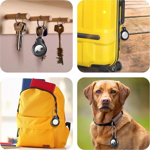 Air tag Holder for Apple Air tag Secure with Wire Cable, 4 Pack of IP68 Waterproof Air tag Keychain Holder for Key, Kid, Bag, Luggage, Pets Collar and More in Saudi Arabia