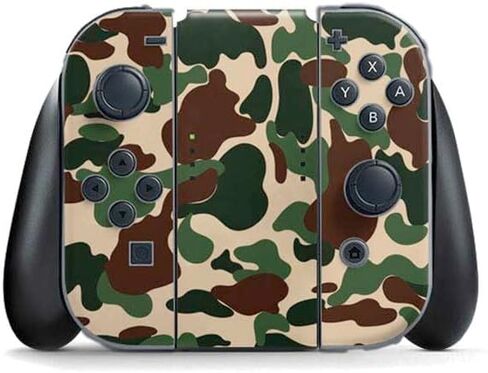 Skinit Decal Gaming Skin Compatible with Nintendo Switch (2017-2021) Joy-Con Controller - Red Street Camo Design in Saudi Arabia