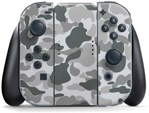 Skinit Decal Gaming Skin Compatible with Nintendo Switch (2017-2021) Joy-Con Controller - Red Street Camo Design in Saudi Arabia