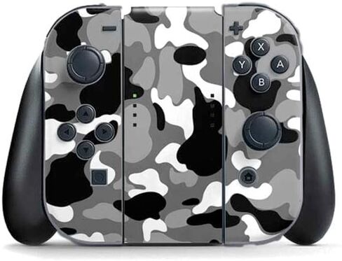 Skinit Decal Gaming Skin Compatible with Nintendo Switch (2017-2021) Joy-Con Controller - Red Street Camo Design in Saudi Arabia