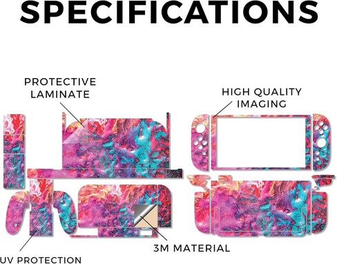 Glossy Glitter Gaming Skin Compatible with Nintendo Switch 2 Premium Kit - Time Lord Box - Premium 3M Vinyl Protective Wrap Decal Cover - Easy to Apply | Crafted in The USA by MightySkins in Saudi Arabia