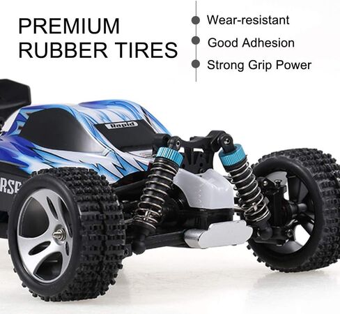 GoolRC WLtoys A959 RC Car, 1:18 Scale 2.4Ghz Remote Control Vehicle Off Road Trucks, 4WD 45KM/H High Speed Racing Buggy Car RTR for Kids, Red in Saudi Arabia