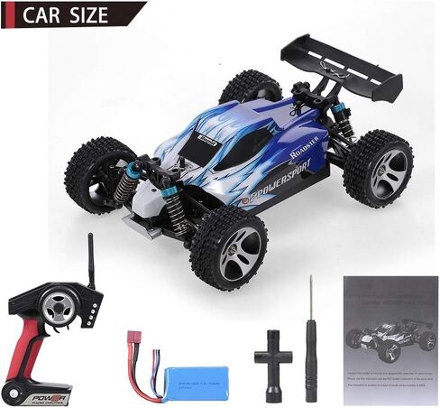 GoolRC WLtoys A959 RC Car, 1:18 Scale 2.4Ghz Remote Control Vehicle Off Road Trucks, 4WD 45KM/H High Speed Racing Buggy Car RTR for Kids, Red in Saudi Arabia