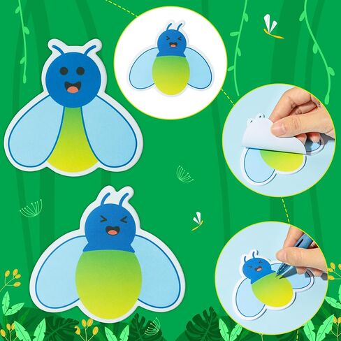 ANGOLIO Funny Science Sticky Notes - 30P Cute Note Pads Test Tube Heart Light Bulb Potion Pattern Essentials Teacher Student Gifts Stationary Sticky Colorful Memo Pad for Lab Back to School Supplies in Saudi Arabia