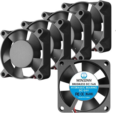WINSINN 30mm 24V Fan - Hydraulic Bearing, 10000 RPM, 3010 Cooling Fan for Industrial Equipment, 30cm Cable with XH2.54-2PIN, Brushless 30x10mm (5Pcs) in Saudi Arabia
