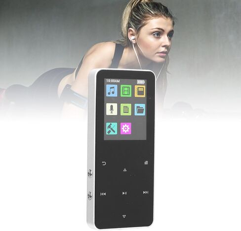 MP3 Player with Bluetooth, 1.8 Inch HD Screen for Android, 4GB Portable Streaming MP3 Music Player, 180mAh HiFi Lossless Sound MP3 Player with Speaker, (4GB) in Saudi Arabia
