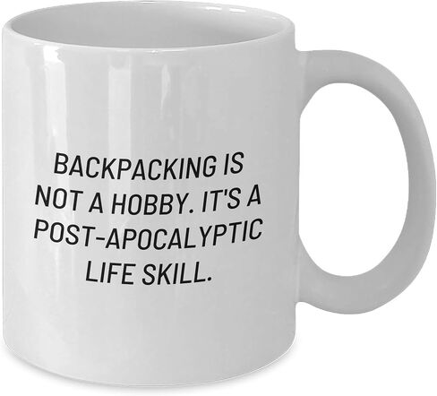 Backpacking Gifts from Friends for the Adventurer Who's Ready for Anything: Funny Post-Apocalyptic White Coffee Mug in Saudi Arabia