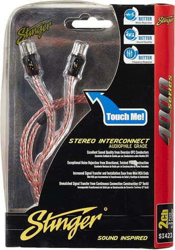 Stinger SI423 3 -كابل رابط RCA 2 -channel 4000 in Saudi Arabia