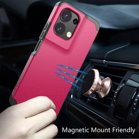for TCL K32 5G T513V Shockproof Hybrid Cover Phone Case + Tempered Glass + Extreme Band (Black) in Saudi Arabia