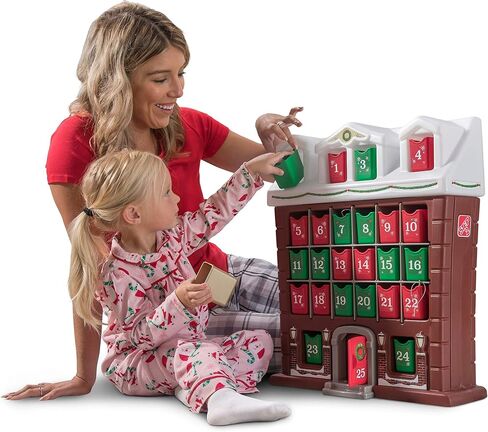 Step2 My First Advent Calendar, Kids Interactive Christmas Toy, 25 Large Refillable Bins, Hide Surprises for Holiday Excitement, for Toddlers 1+ Years Old in Saudi Arabia