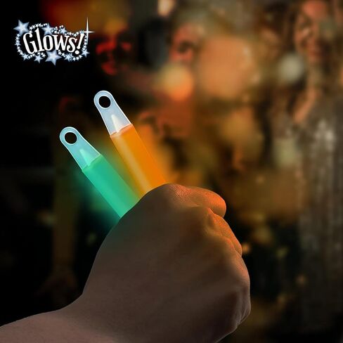 Glow Fever Glow Sticks 100pk Premium Glow In The Dark Light Up مع اسهم، لمستلزمات الحفلات، هدايا الحفلات، أعياد الميلاد، الهالوين، فائقة السطوع، تدوم حتى 12 ساعة in Kuwait