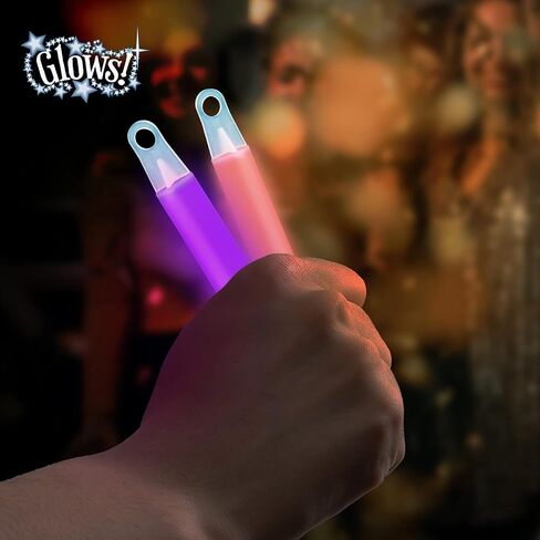 Glow Fever Glow Sticks 100pk Premium Glow In The Dark Light Up مع اسهم، لمستلزمات الحفلات، هدايا الحفلات، أعياد الميلاد، الهالوين، فائقة السطوع، تدوم حتى 12 ساعة in Kuwait