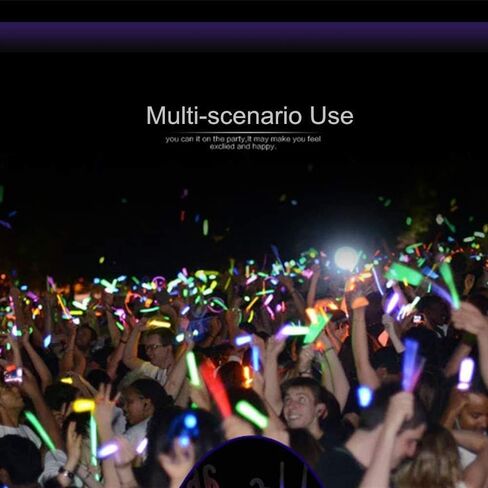 Glow Fever Glow Sticks 100pk Premium Glow In The Dark Light Up مع اسهم، لمستلزمات الحفلات، هدايا الحفلات، أعياد الميلاد، الهالوين، فائقة السطوع، تدوم حتى 12 ساعة in Kuwait