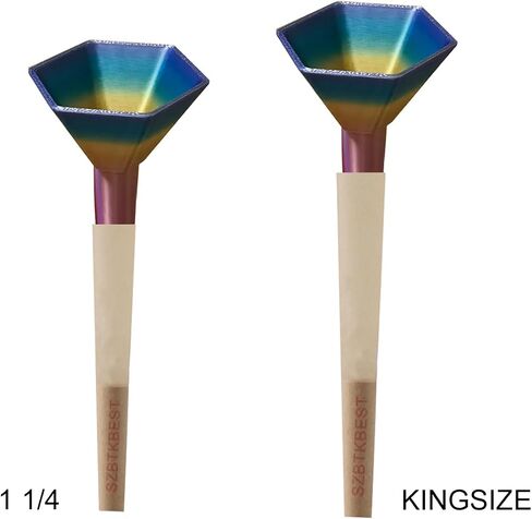 2 في 1Cone Loader لمدة 1 1/4 ، حجم الملك والأقماع المسبقة مسبقًا ， مخروطي ، حشو مخروط ، ملحقات التدخين (كلاسيكي أسود ، حزمة واحدة) in Saudi Arabia
