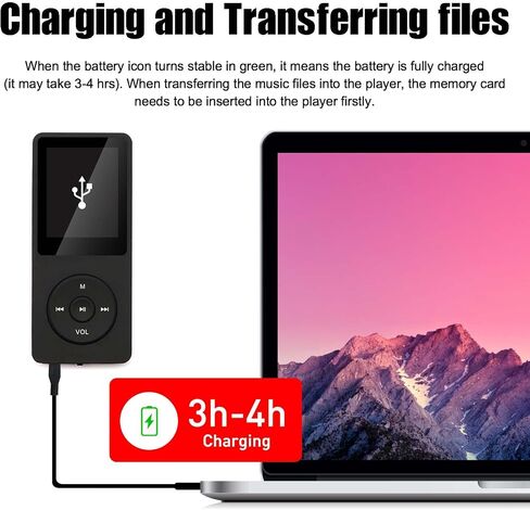 128GB MP3 Player with Bluetooth 5.2, Portable Pink Music Player for Kids with Built-in HD Speaker, FM Radio, Voice Recorder, Earphones Included in Saudi Arabia