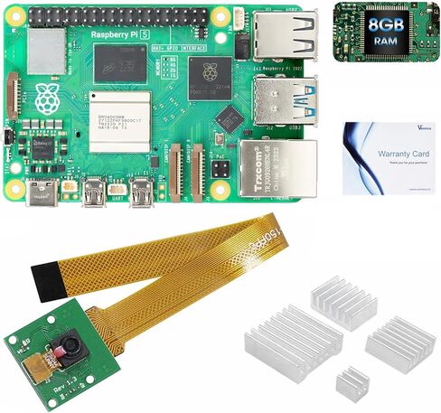 كمبيوتر Raspberry Pi 5 8GB RAM Broadcom BCM2712 Arm Cortex-A76 2.4 جيجا هرتز رباعي النواة 64 بت لوحة واحدة in Kuwait